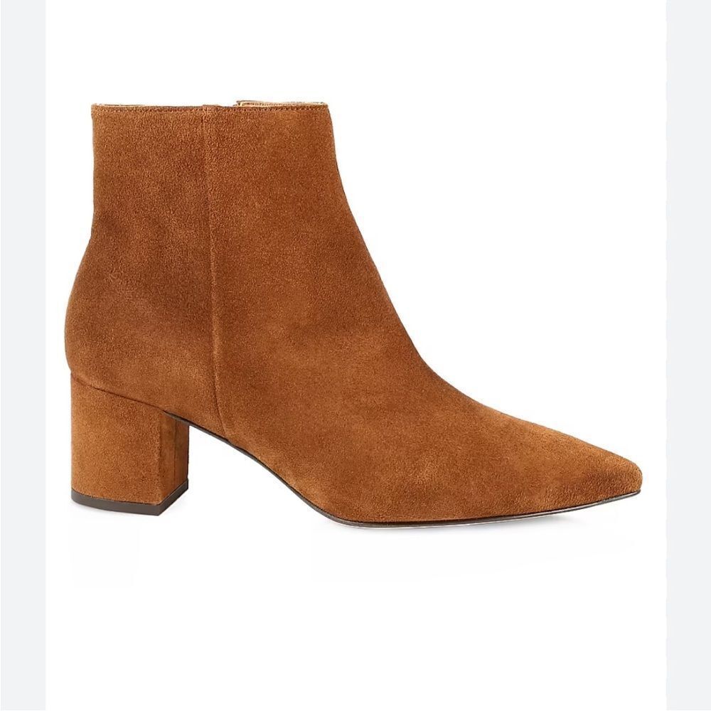 Stuart Weitzman New Suede Pointed Toe Ankle Boots Brown Size 11